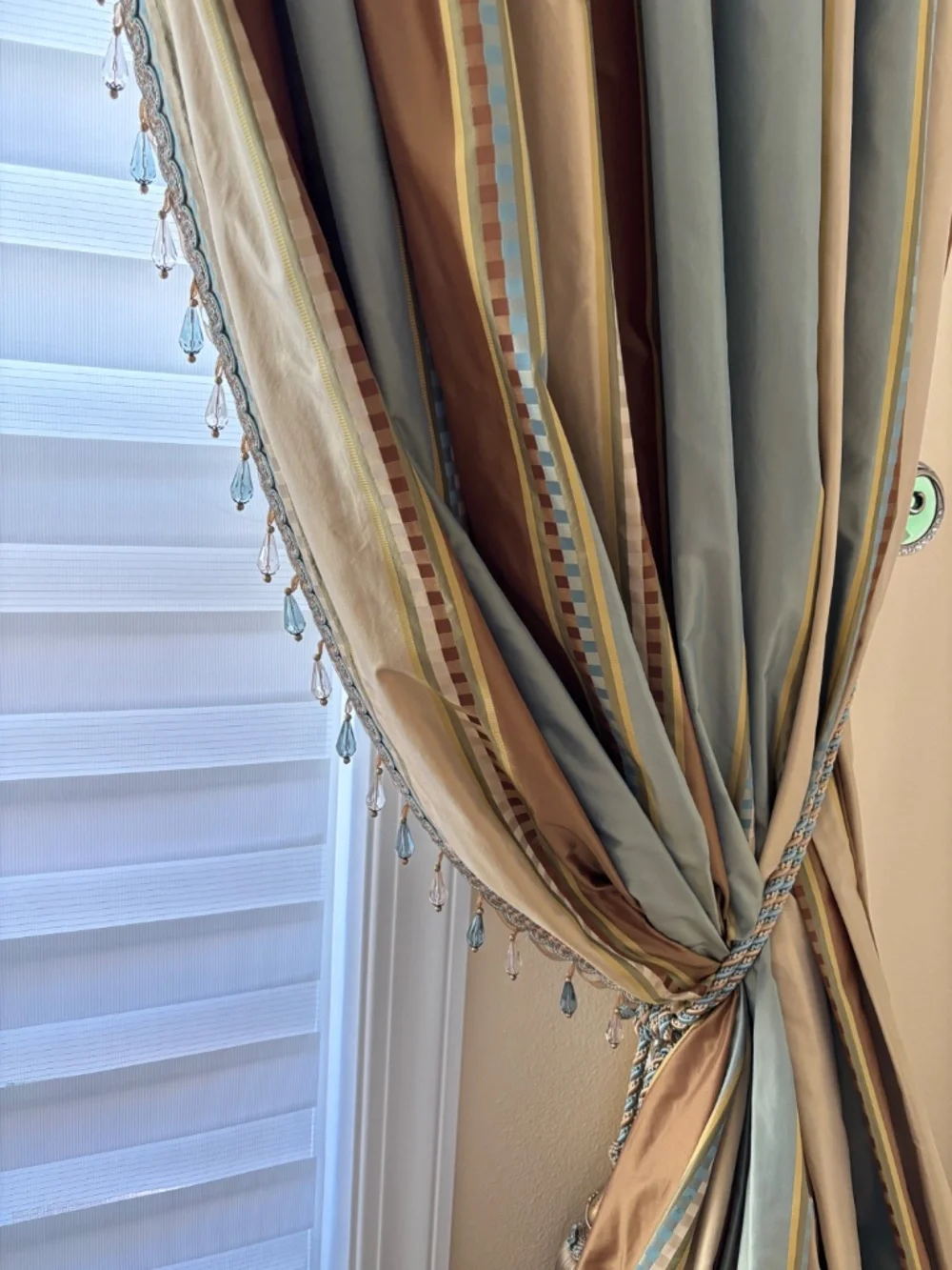 Silk drapes